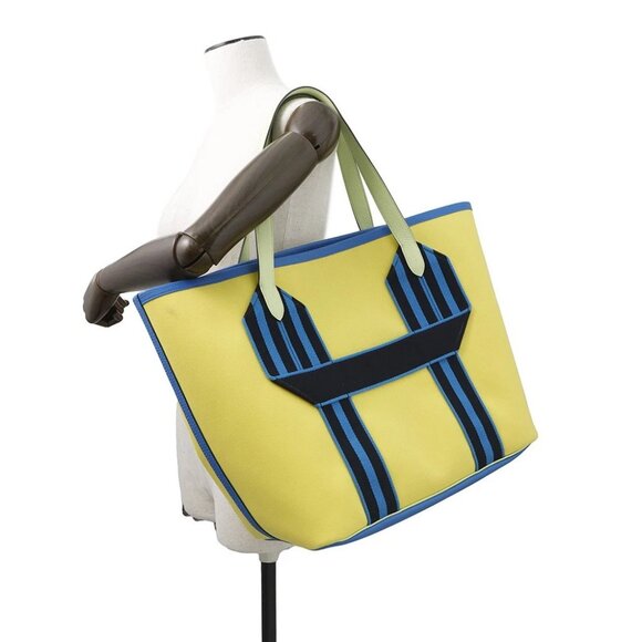 HERMES Pur Sangle Toile Military/Taurillon Clemence/Sangle woolly Lime/Vert ... - Picture 11 of 13